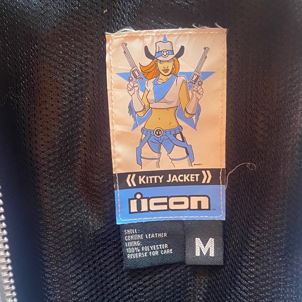 ICON Outlaw Leather Racing Jacket - Picture 3 of 6